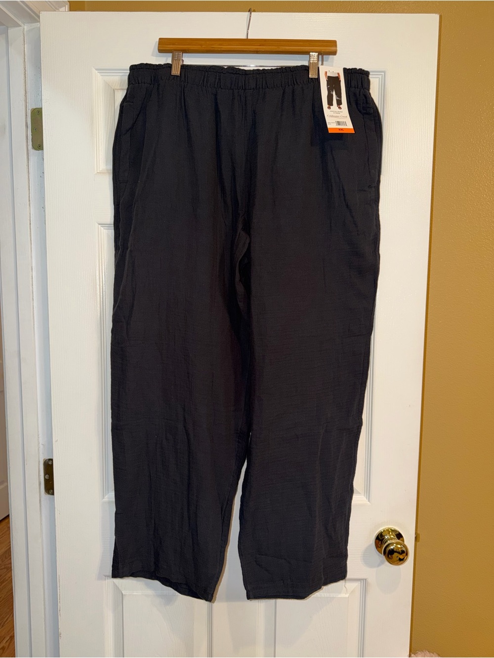 Coldwater Creek Black Wide-Leg Elastic Waist Pants. NWT - Picture 2 of 5